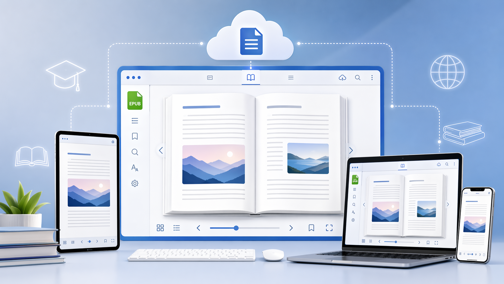 Революция в цифровом обучении: просмотр файлов EPUB и MOBI бесплатно в Online Document Viewer