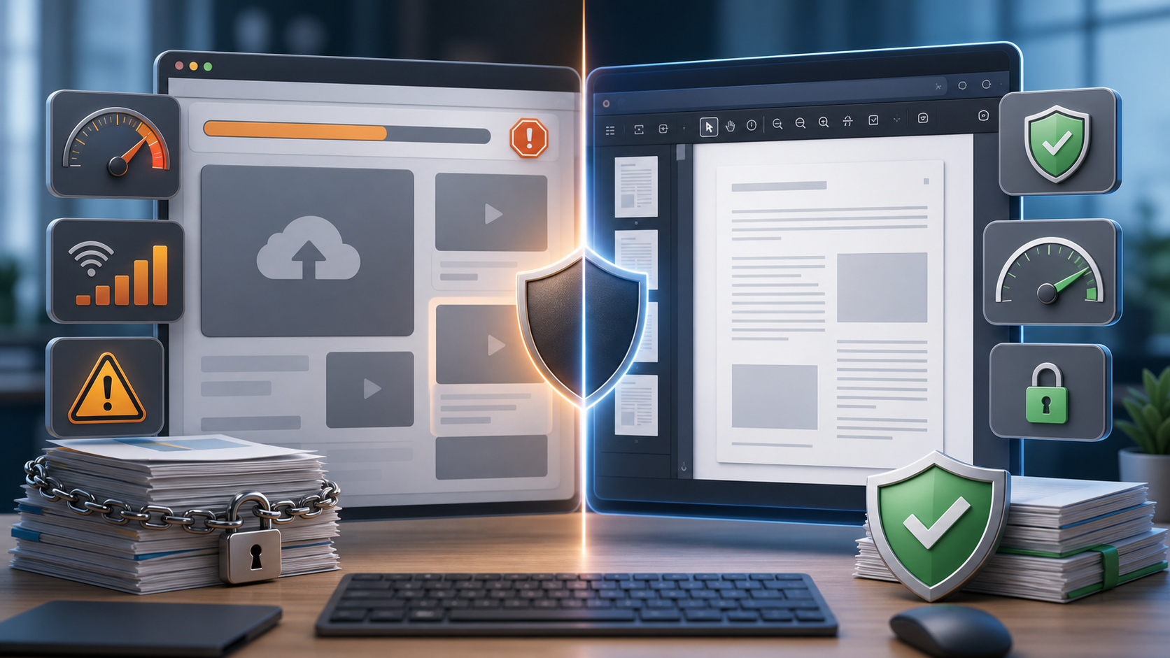 Los costos ocultos de los servicios PDF gratuitos: anuncios, límites y uso de datos