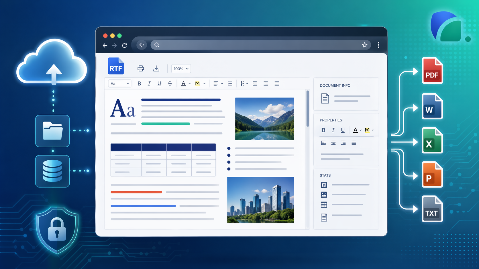 Просмотр RTF онлайн с OnlineDocumentViewer.com